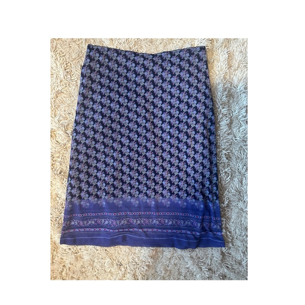 Vintage Express Floral Purple Skirt
